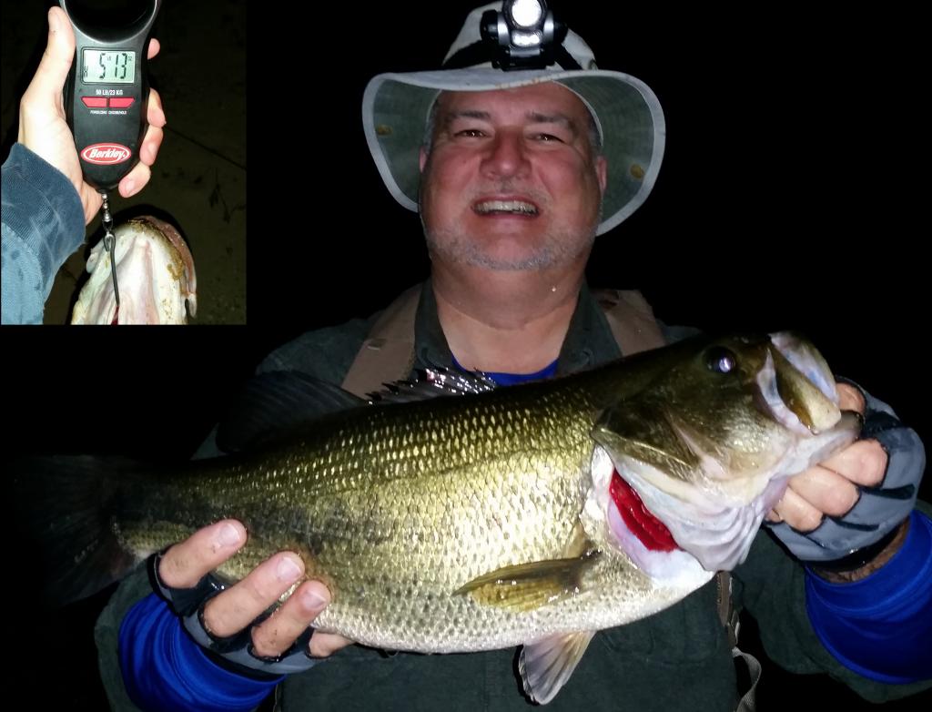 Night fishing for fresh water bass Massachusetts Fishing Guide
